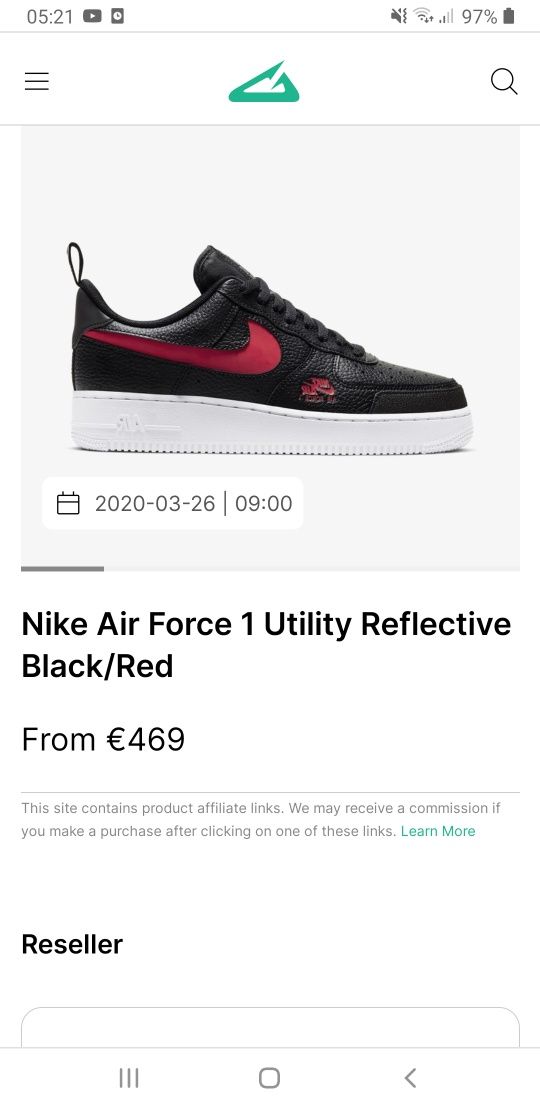 Nike Air Force 1 Utility Reflective Bred,originali