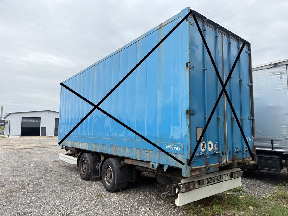 Remorca container BDF Krone roti 435/50 R 19.5