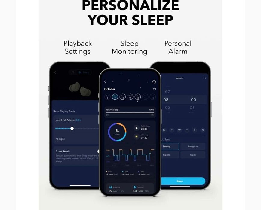 Слушалки за спане