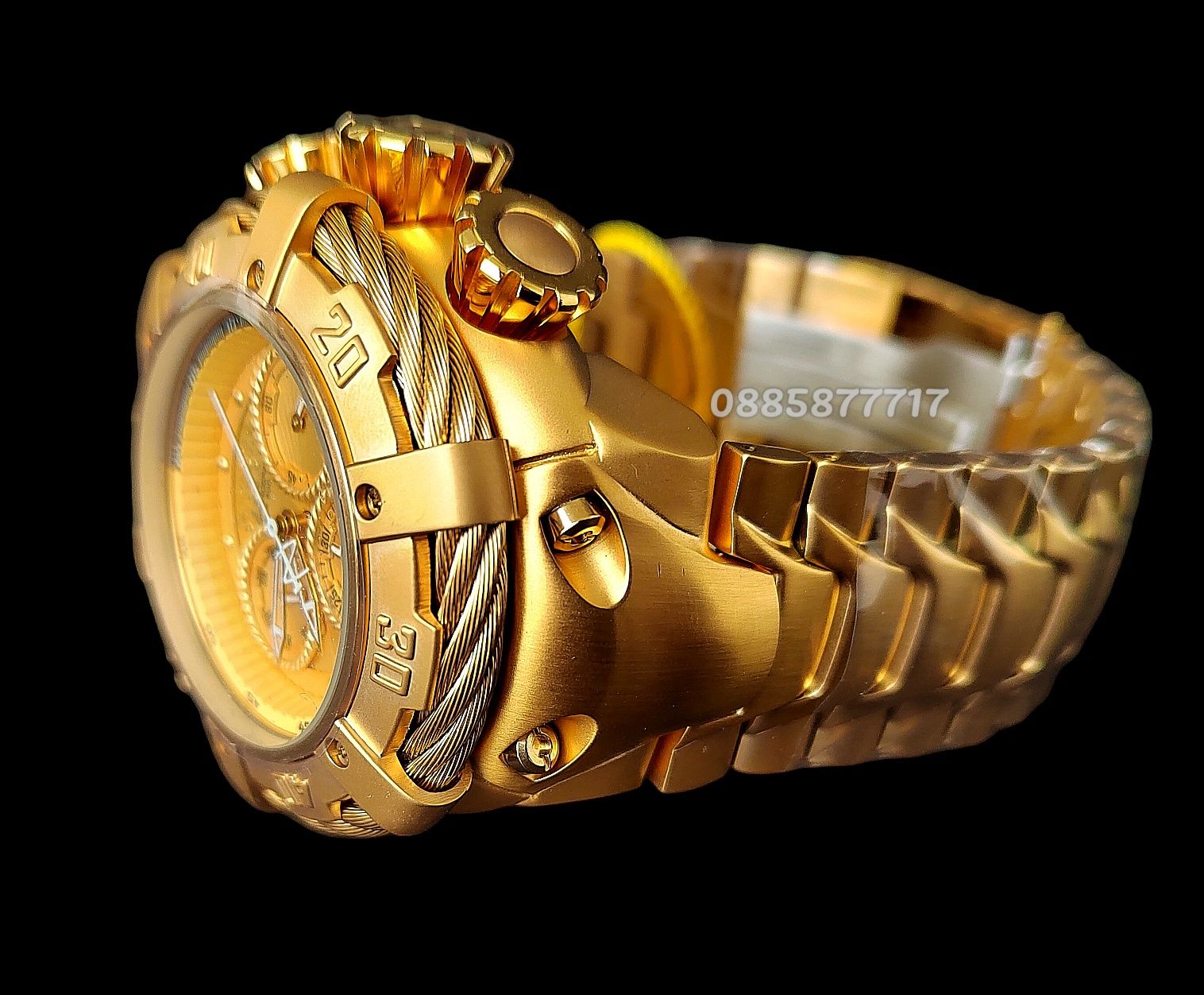 часовник INVICTA Thunderbolt Reserve Gold 55 mm, Инвикта нов