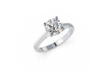 Inel logodnă 2 ct diamant aur alb 14k  – IGI certificat – nou –