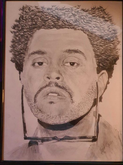 Portret în creion sau cărbune