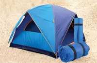 Set camping (cort, 2x sac de dormit, 2x saltea) - nou