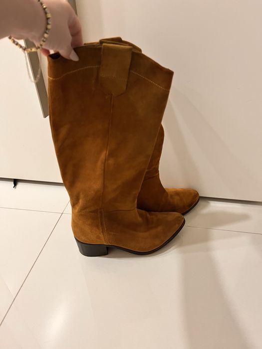 Cizme piele intoarsa marimea 36,5