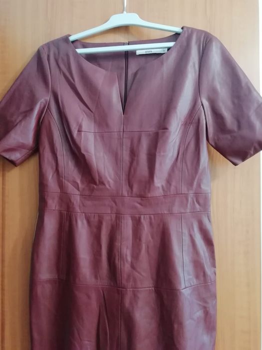 Rochie imitatie piele