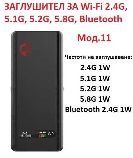 ЗАГЛУШИТЕЛИ за 2G, 3G, 4G, 5G, GPS, WiFi и др.