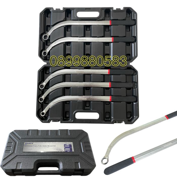 Комплект ключове за клинов и зъбчат ремък  5части HAWEK