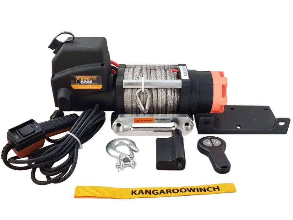 Troliu PW 6000 lb-SR cu cablu sintetic - 2722 kg NOU