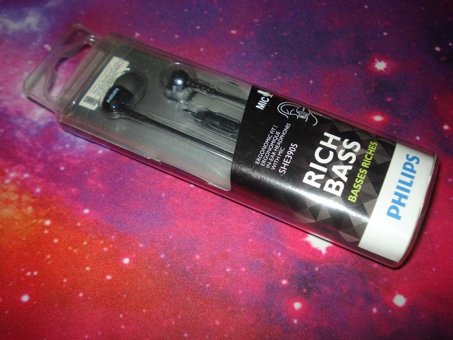 Casti cu microfon handsfree Philips SHE3905 rich bass