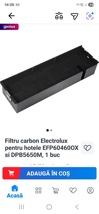 Filtru carbon hota Electrolux
