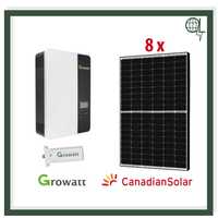 Sistem Fotovoltaic Monofazat Off-Grid Growatt si Canadian Solar 3.5kW