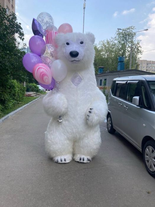 Поздравление от белой мишки умка