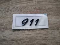Черна емблема Порше Porsche 911 надпис