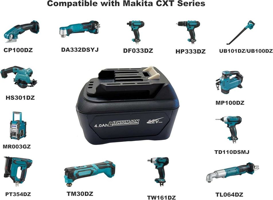 Set 2 Acumulatori 12V 4000 mAh cu Incarcator DC10WD pentru Makita