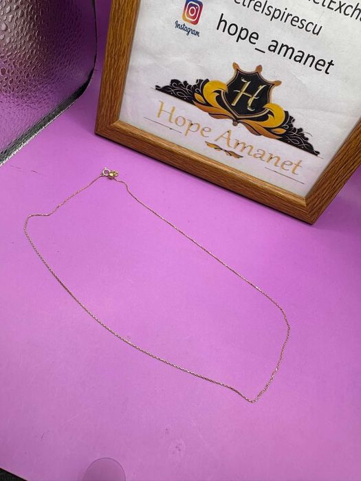 HOPE AMANET P2- Lant din aur 14k / 1.12Gr / 22CM