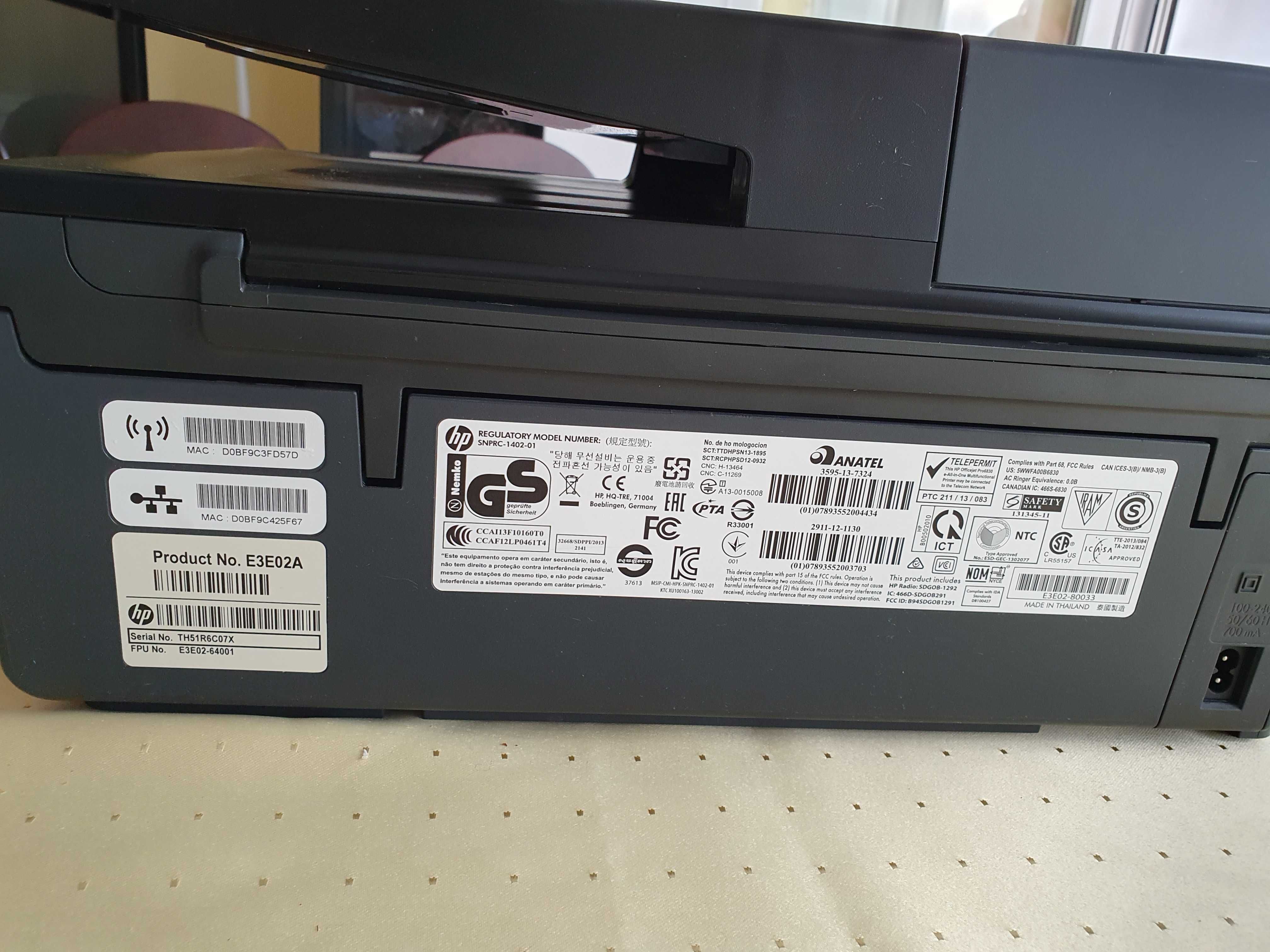 HP Officejet Pro 6830 e-All-in-One