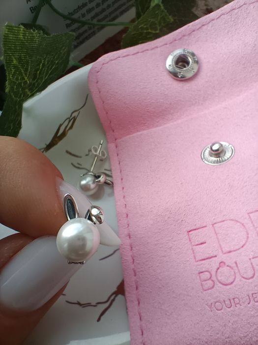Cercei argint Bunny Pearls Eden Boutique
