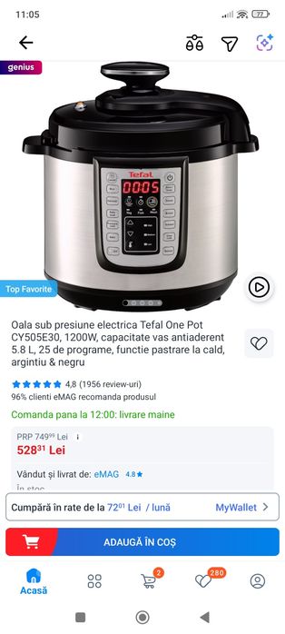 Oala sub presiune Tefal One Pot 6 l