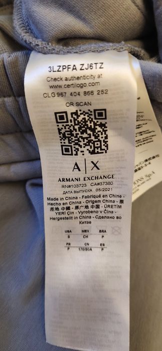 Pantaloni Armani Exchange
