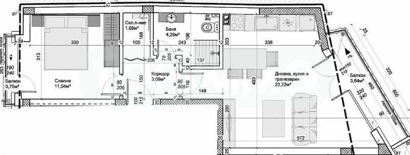 Продава се Двустаен апартамент в Варна, Погреби - 69 кв.м за 1240 €/кв.м - Снимка #2