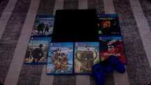 СПЕШНО! Продавам PS4 Slim 500GB + 8 ТОП игри + джойстик
