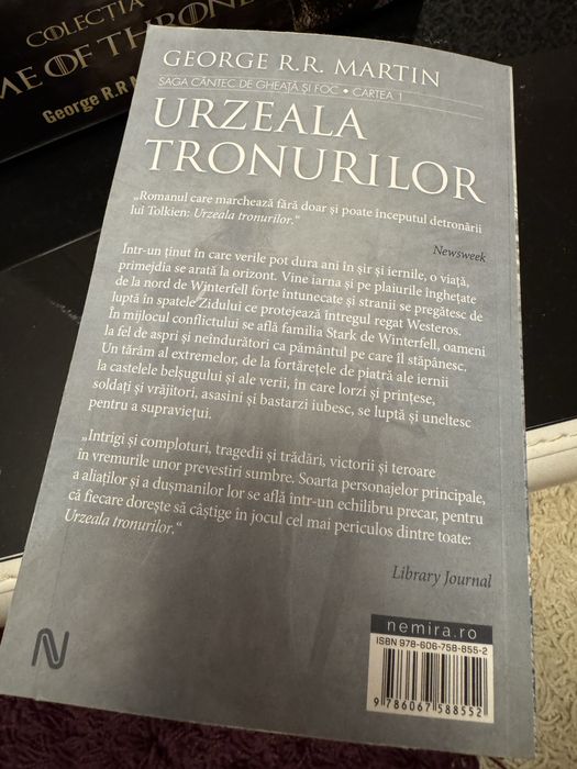 Colectia Urzeala Tronurilor (Game of Thrones)