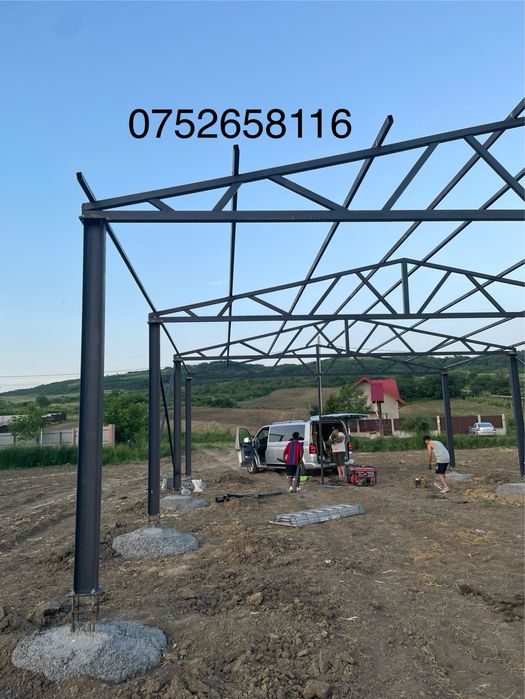 Casa pe structura metalica 8 m latimex 15 lungime x4 m strasina