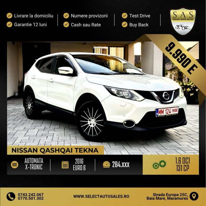 Nissan Qashqai Tekna / Automat / Euro 6 / cash sau rate / garantie