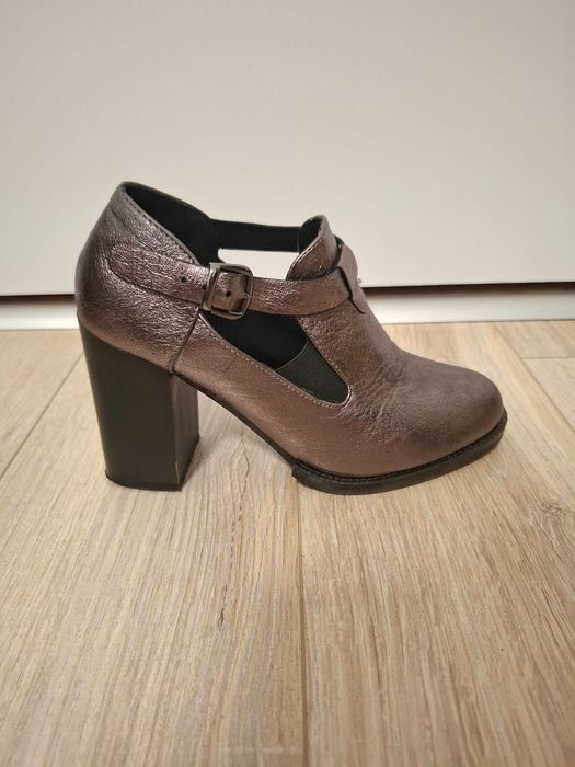 Botine damă cu toc gros