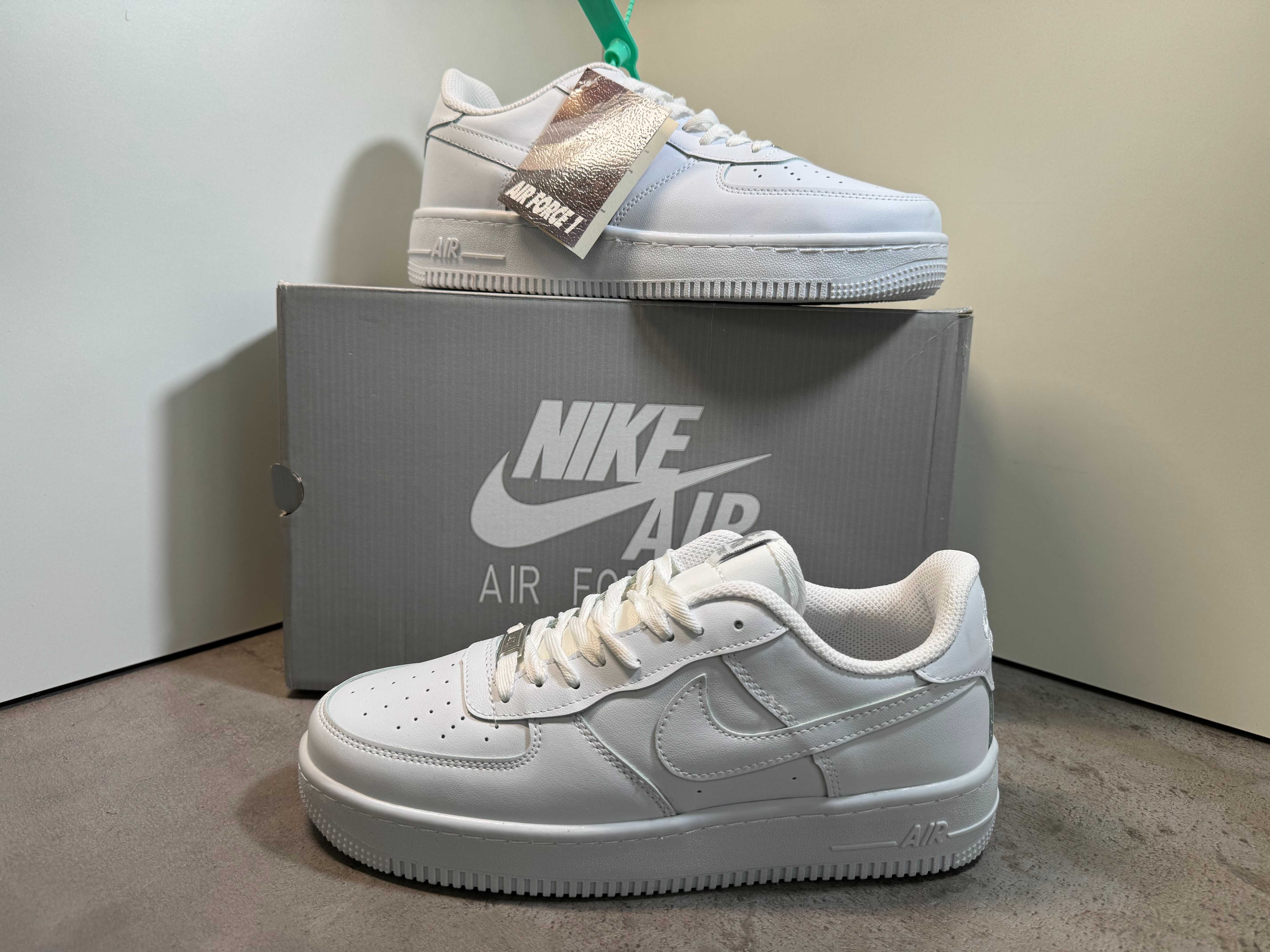 Adidasi NIKE low AIR FORCE 1 White, Produs Nou - Full Box, Premium