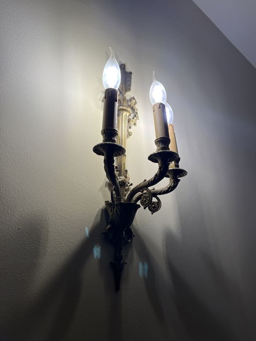 Бра Настенный светильник медный винтаж