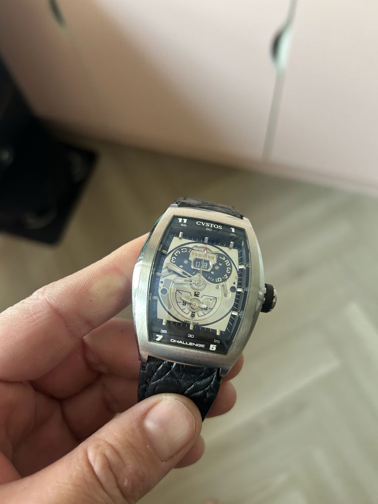 Cvstos Challenge Twin-Time Сталь коробка документы  CTT SWR