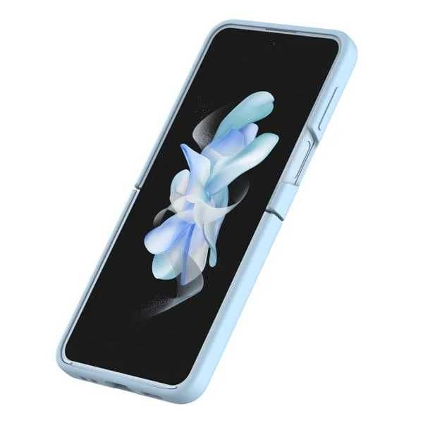 Силиконов калъф CamShield Silky за Samsung Galaxy Z Flip 4, 5G, син