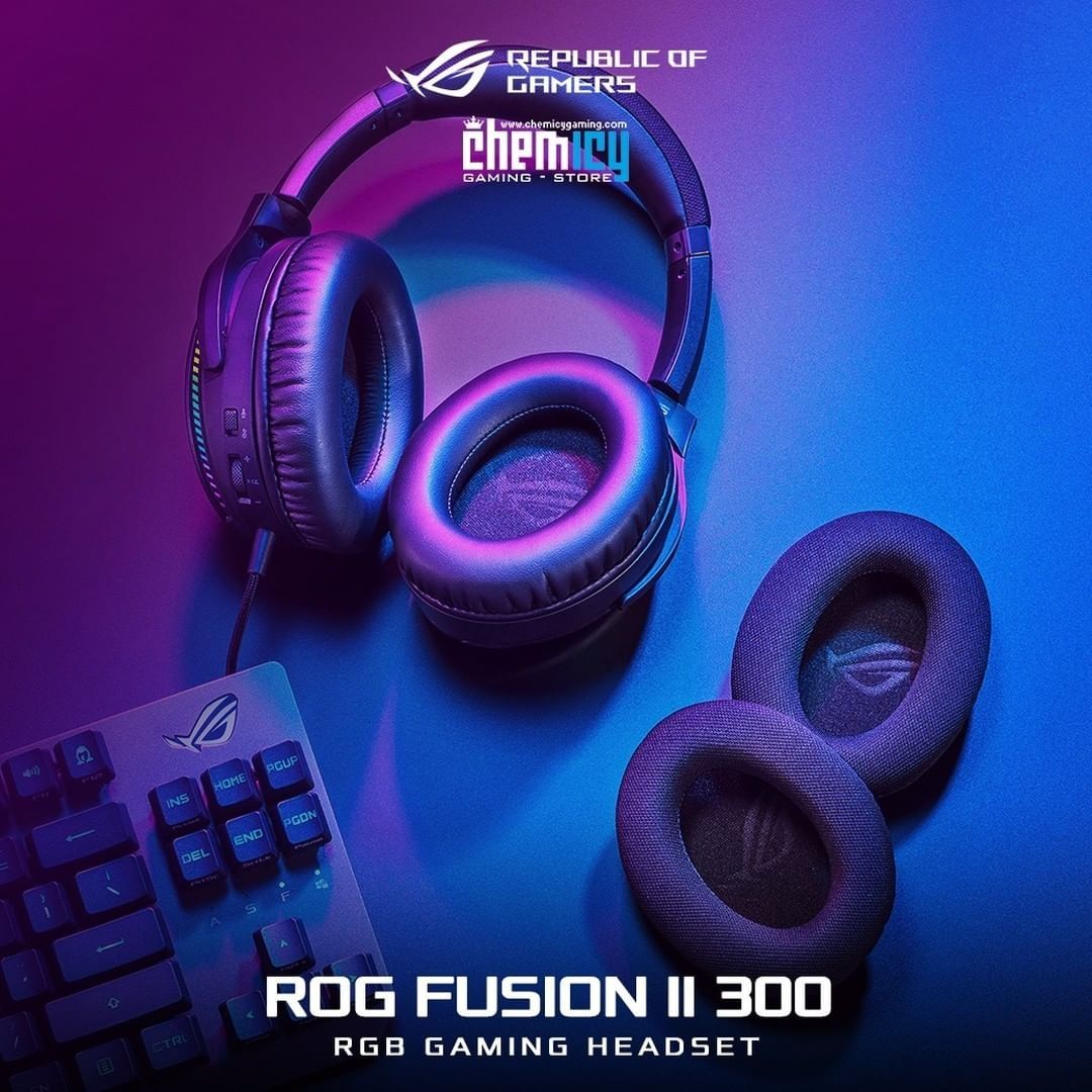 СКИДКА! RGB/7.1 Проводные Игровые Наушники Asus Rog Fusion 2 /300