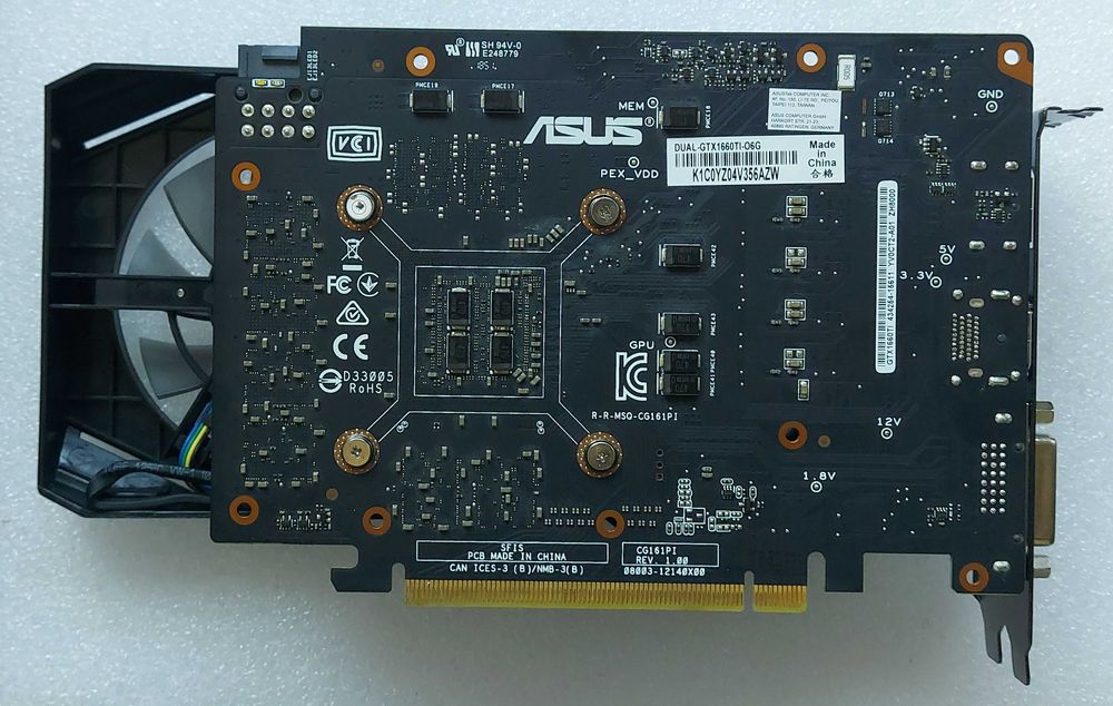 Placa ASUS GeForce GTX 1660 Ti DUAL O6G 6GB GDDR6 192-bit