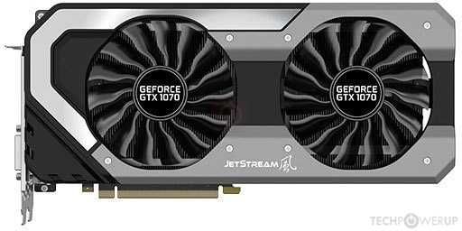 Palit Nvida GTX1070 8gb GDDR5 RGB лого на Palit