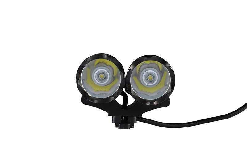 Far Bicicleta 2 Led Cree T6 Lanterna Frontală  Acumulator OFERTA!