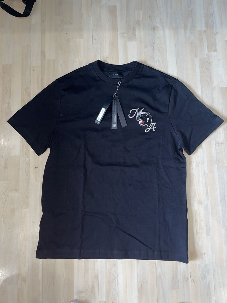 Тениска Amiri с бродерия на пантера