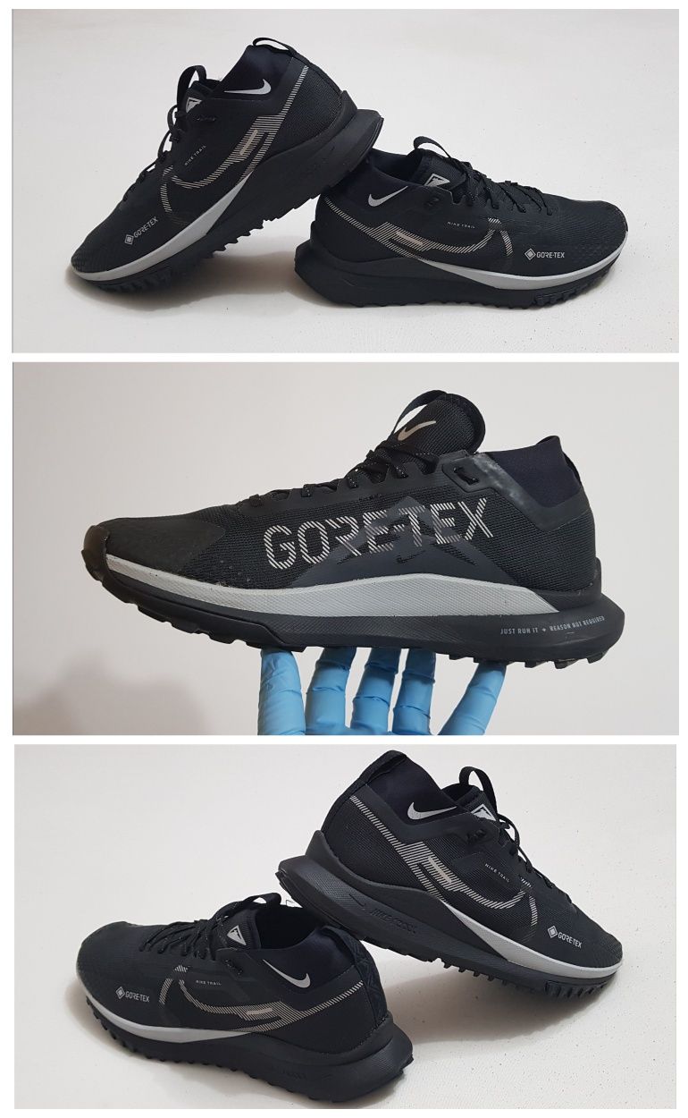 Nike React Pegasus Trail 4 GTX Gore-Tex Black Wolf Grey, Nr. 45, 5 EU