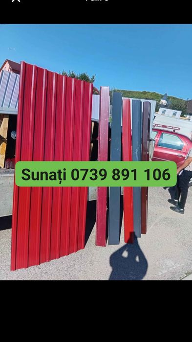 Tabla cutata colorată și zincata