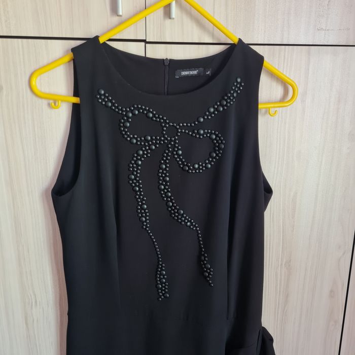 DENNY ROSE черна дамска рокля , размер L