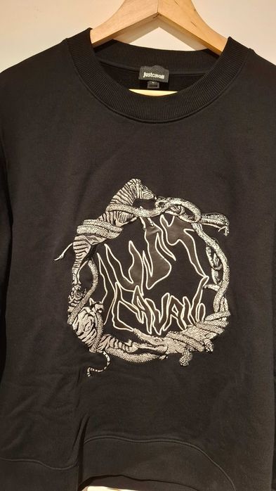 JustCavalli пуловер - Черен