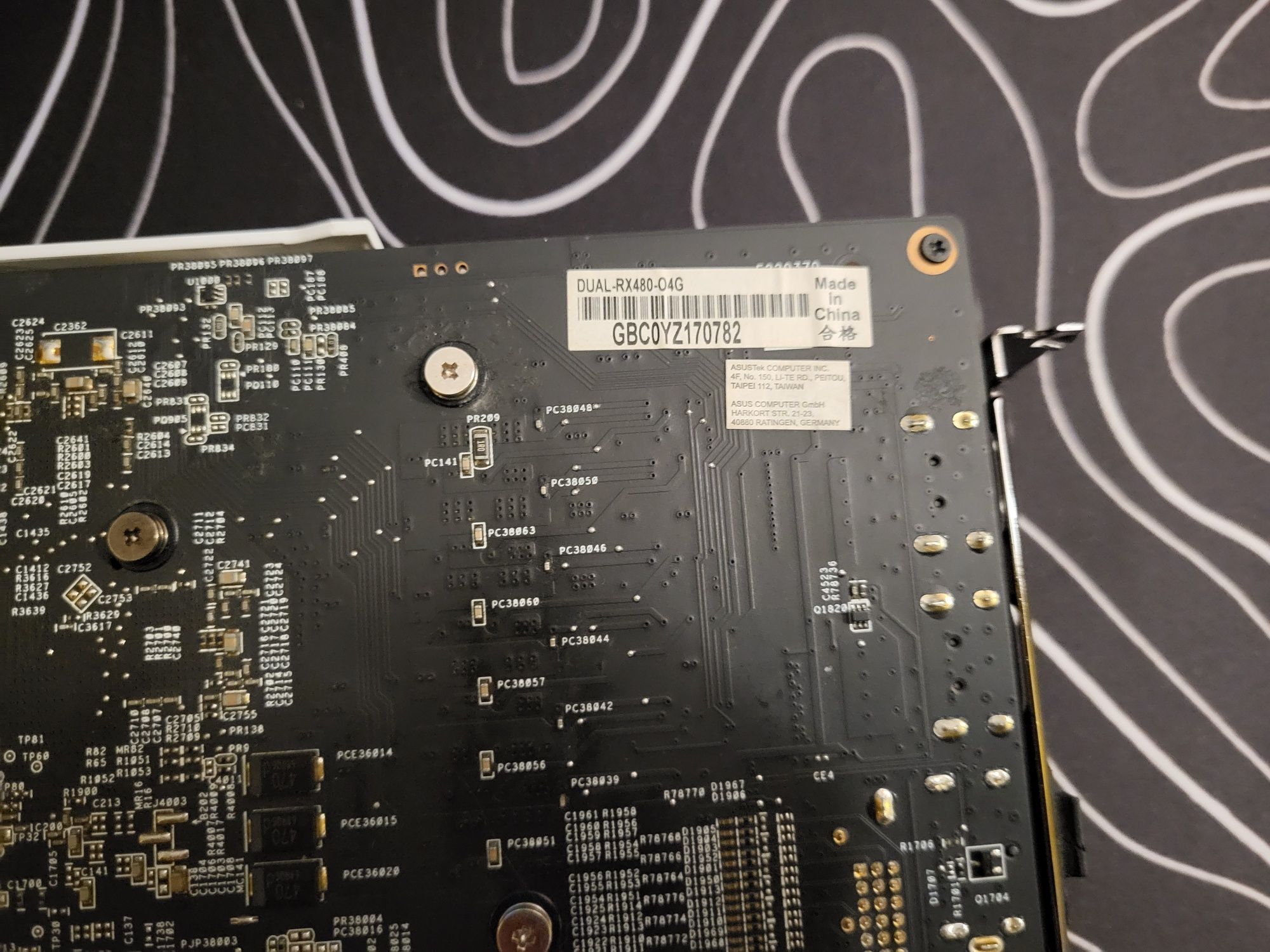 Thermal pads si pasta schimbata Asus Dual OC RX 480 4GB