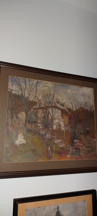 Tablou vechi,ulei,pictor consacrat,piesă de colecție.