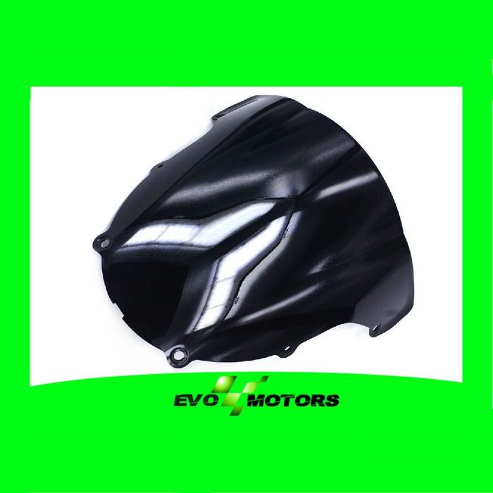 Parbriz Double Bubble Fumuriu Kawasaki ZX6R 2003-2004 Negru ZX6 PB027