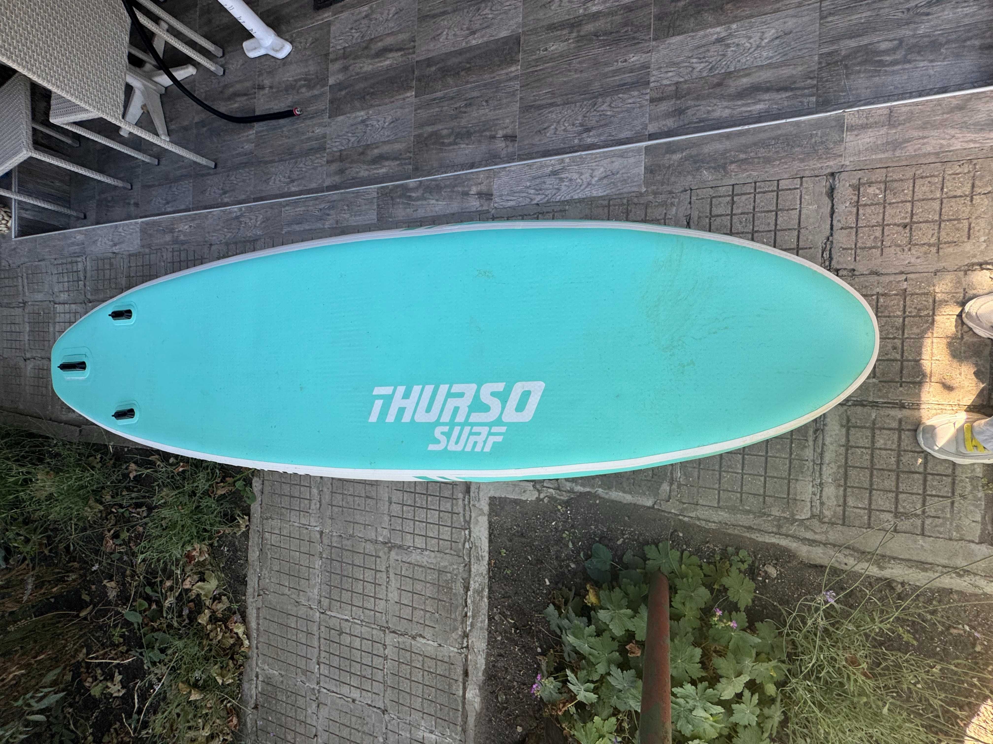 Надуваем падъл борд Thurso Surf