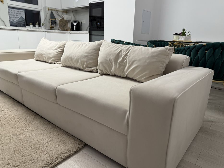 Canapea extensibilă bej