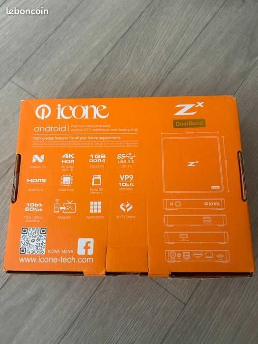 Player TV Box Icone ZX Dual band