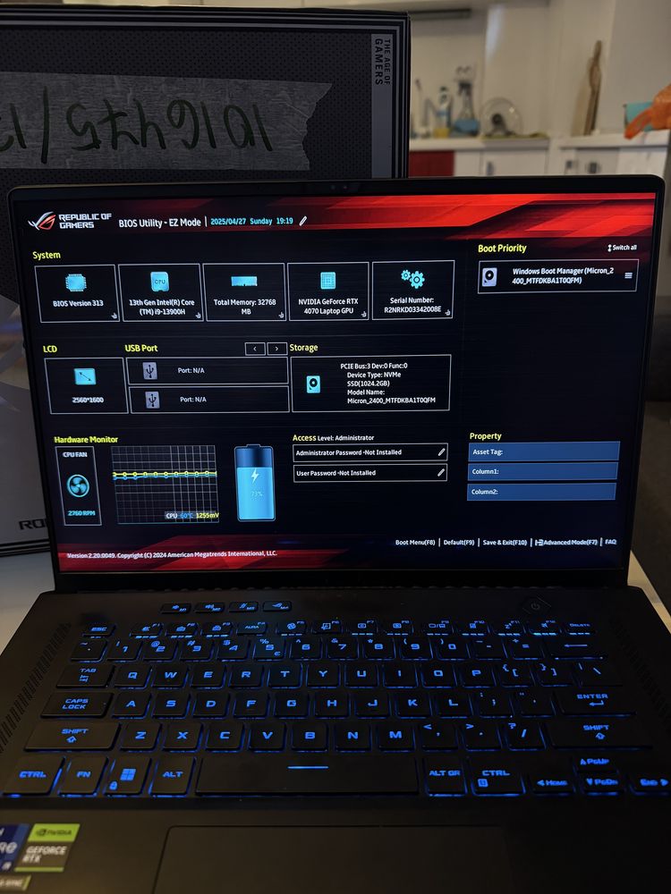 Лаптоп ASUS ROG Zephyrus M16 GU604VI-NM093W