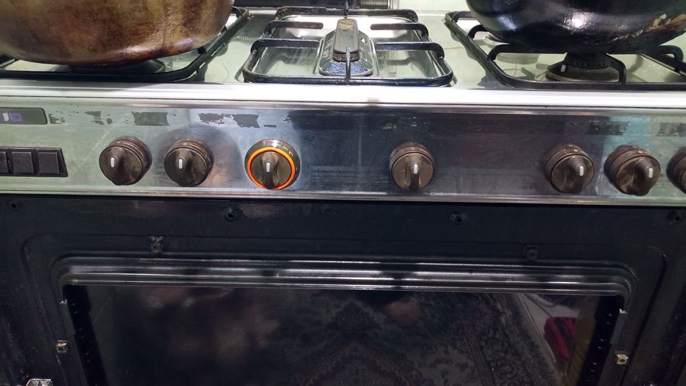 5 конфоркали газ плита